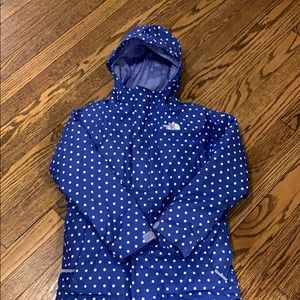 Girls 2 in 1 north face winter coat with vest